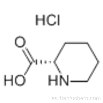 Hidrocloruro de ácido CAS 2 (2S) 2 Piperidinecarboxylic CAS 2133-33-7